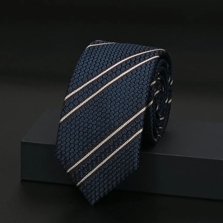 Navy Grenadine Tie