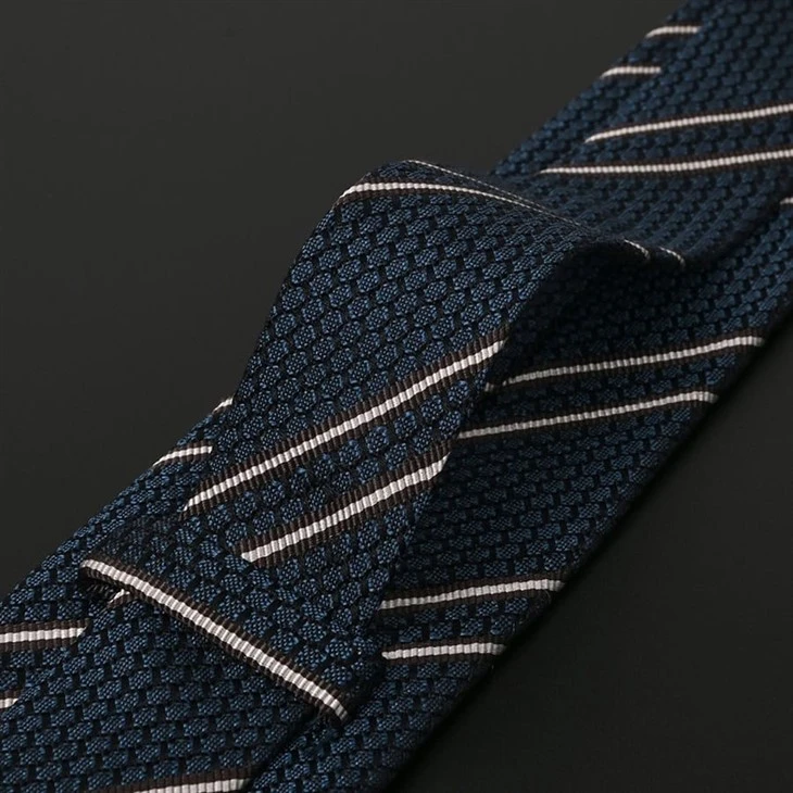 Navy Grenadine Tie