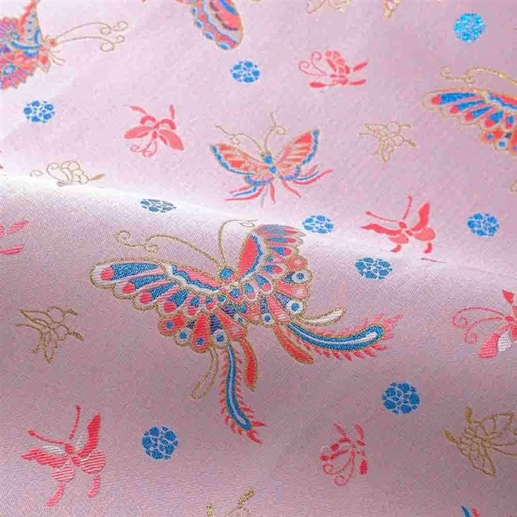 YiLi Custom Rich Butterfly Jacquard Fabric For Fashion